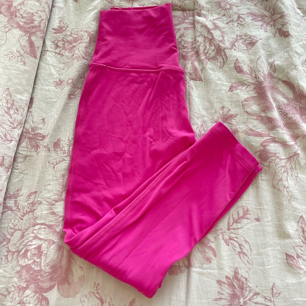 lululemon Align High-Rise Crop 23” Size 6 (Sonic Pink) - Picture 1 of 3